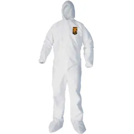 KleenGuard A40 Large Coverall with Zippered Front, Elastic Wrist, Ankles, Hood and Boots 25/Case