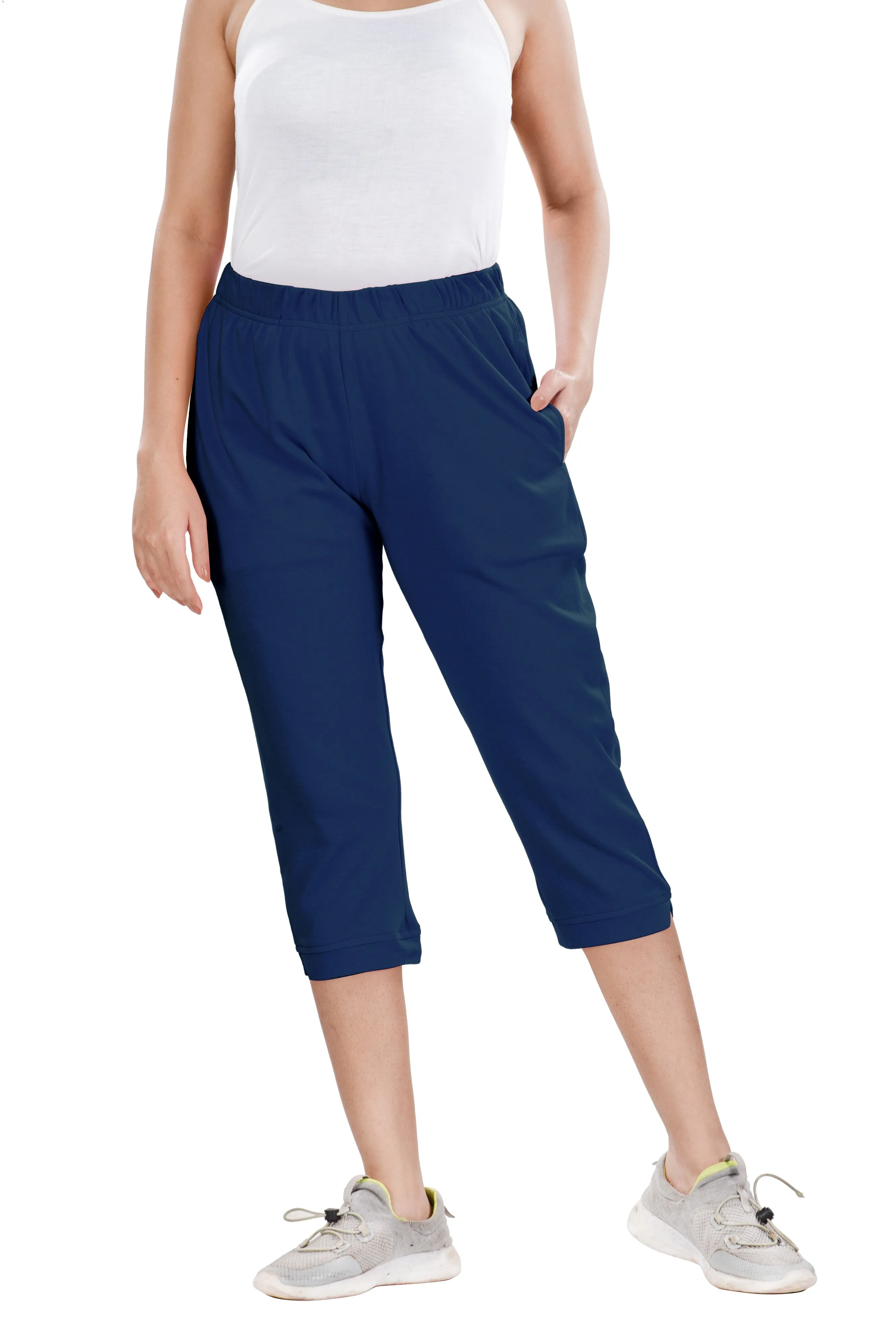 Knit Capri (Navy)