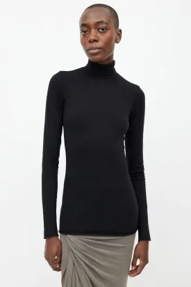 Lilies Black Knit Turtleneck