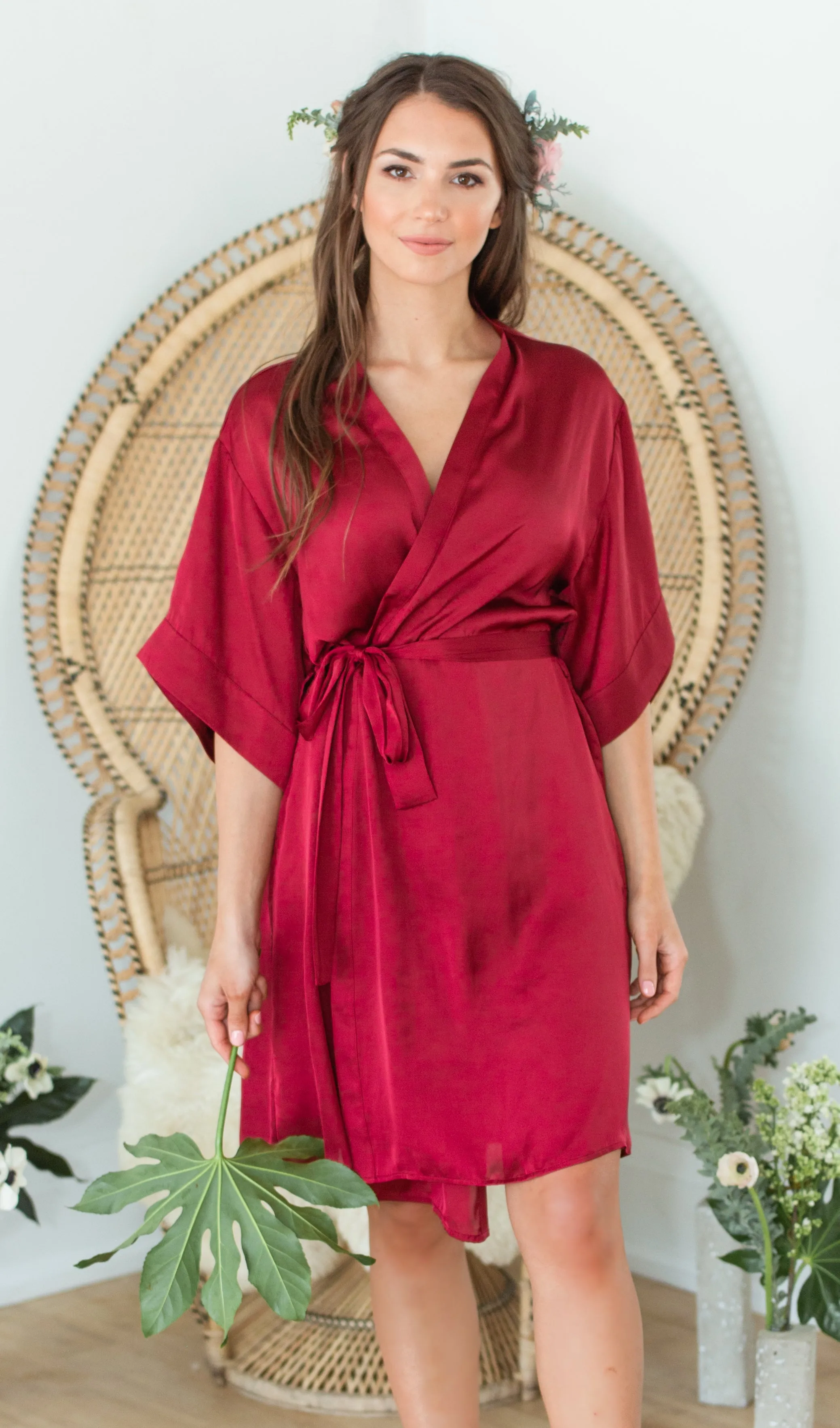 Luxe Robe, Burgundy (By Catalfo)