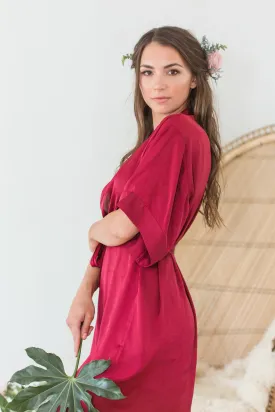 Luxe Robe, Burgundy (By Catalfo)