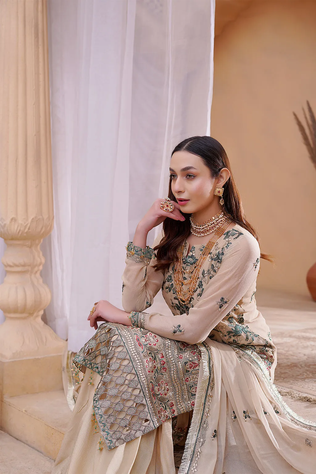 Maryam's Afsaneh Embroidered Formal Festive Collection – A-03