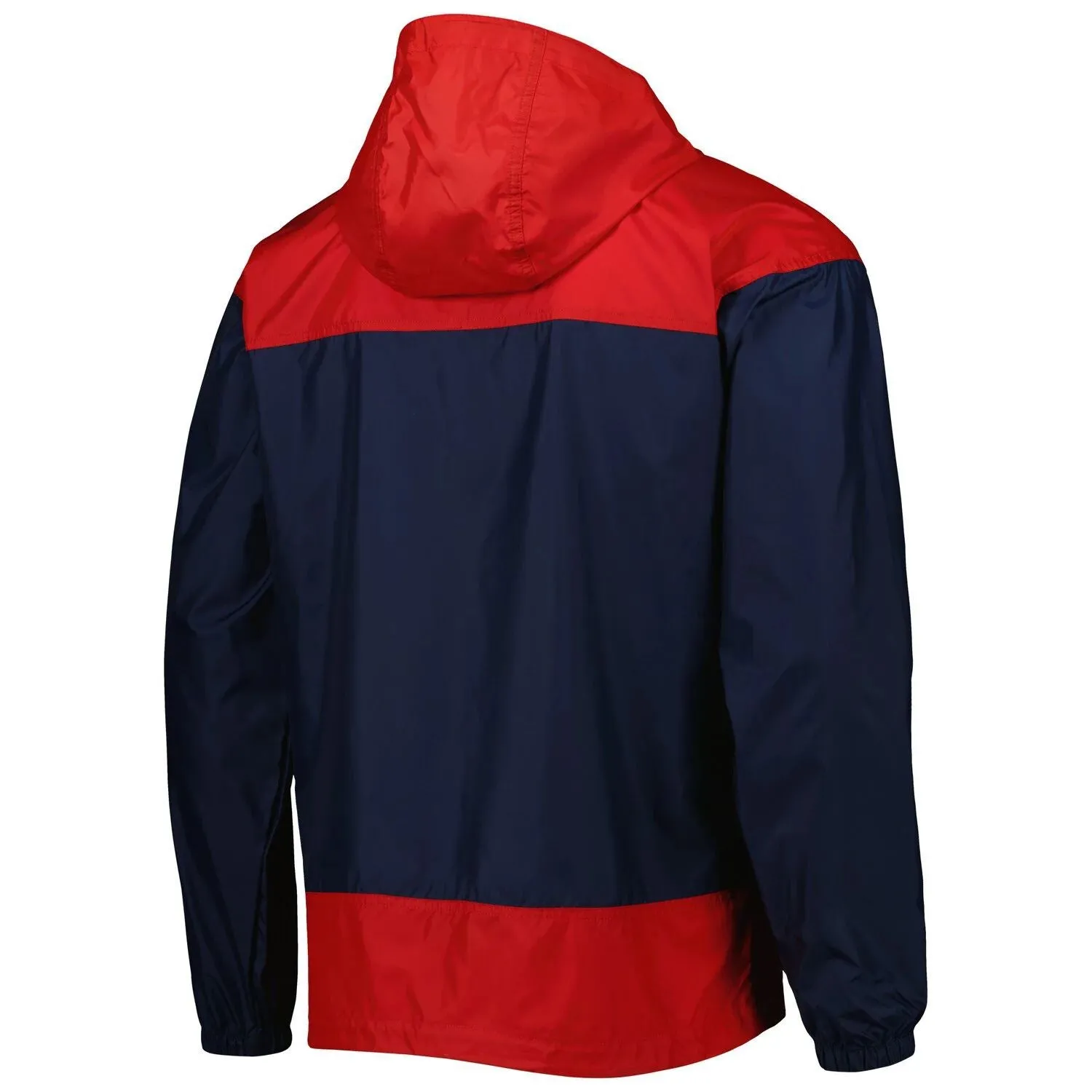 Men's Columbia Navy/Red Atlanta Braves Omni-Shade Flash Forward Challenger Full-Zip Windbreaker