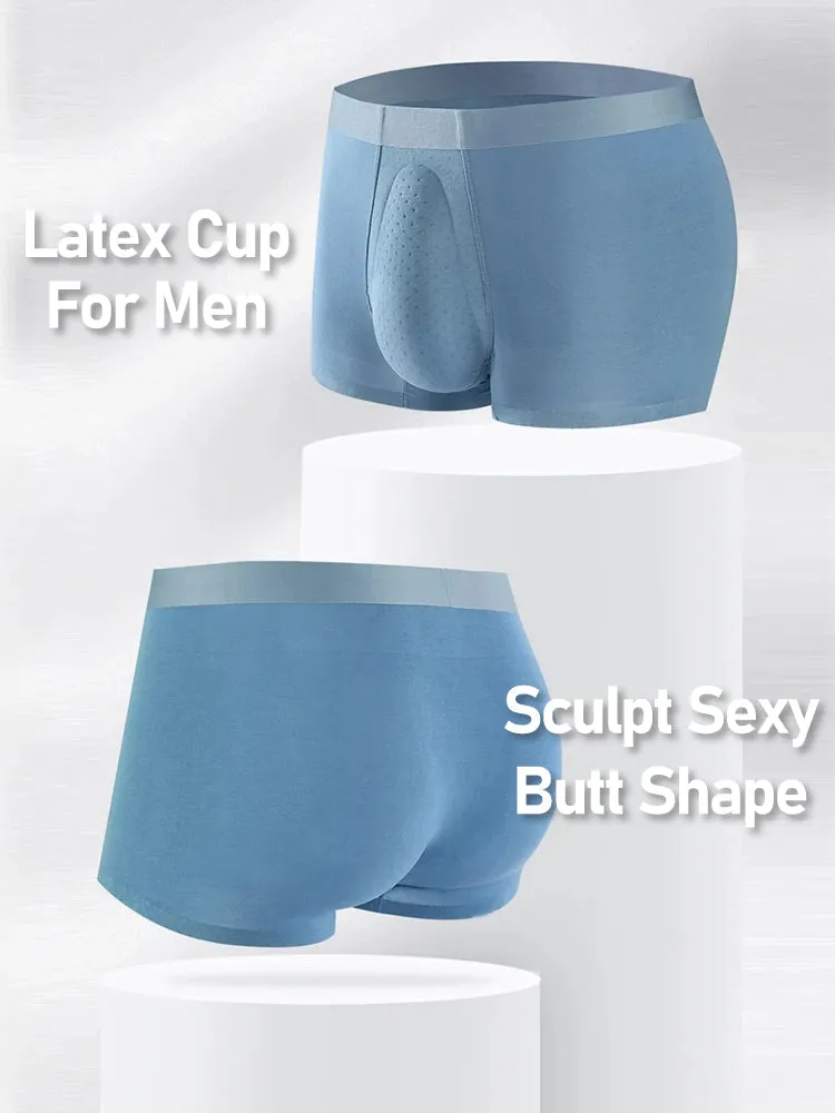 Mens Organic Latex Support Pouch Boxer Briefs