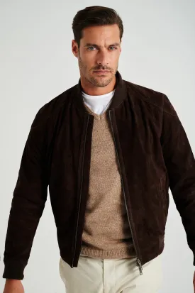 Men's respekt suede bomber jacket