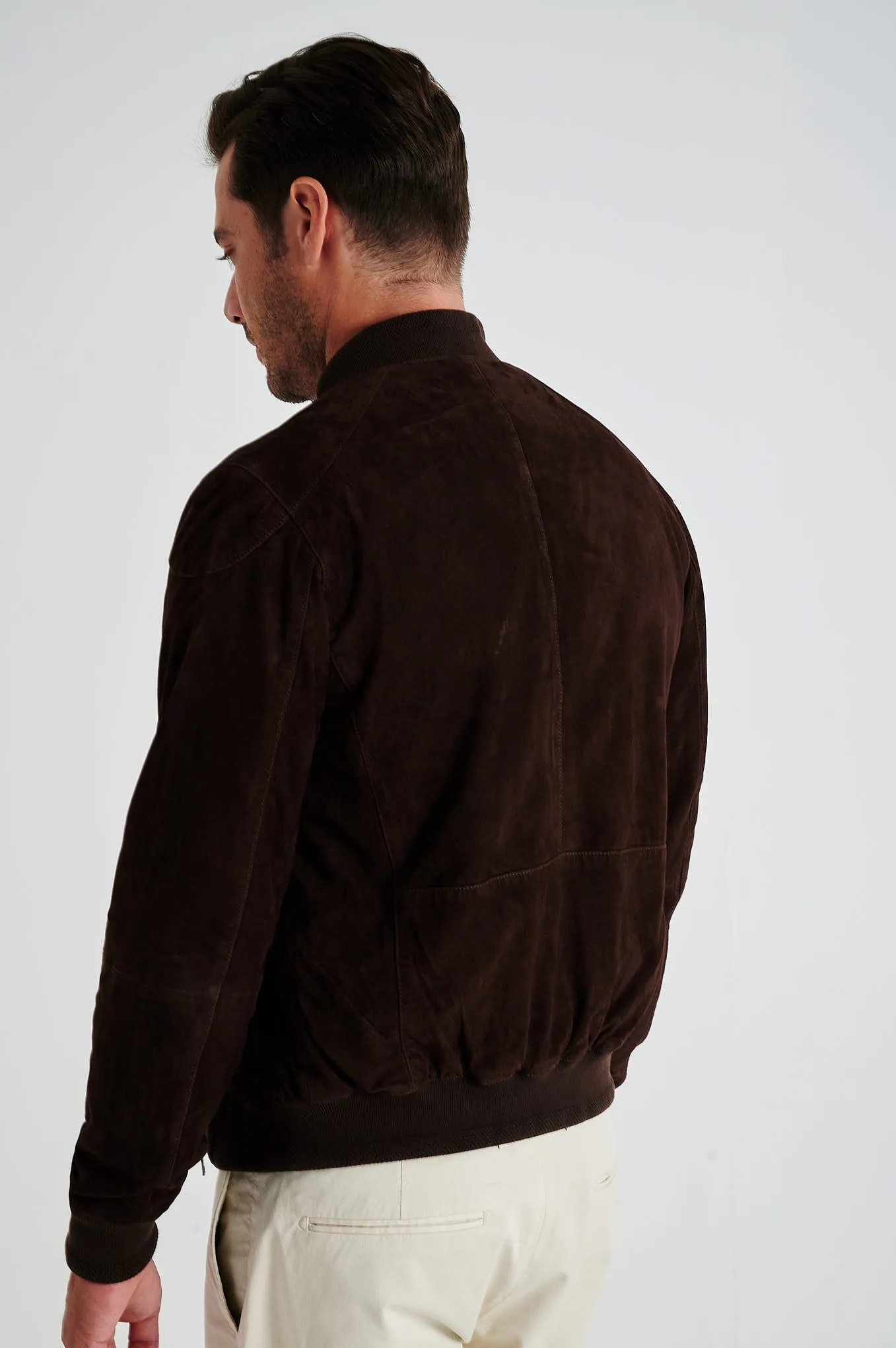 Men's respekt suede bomber jacket