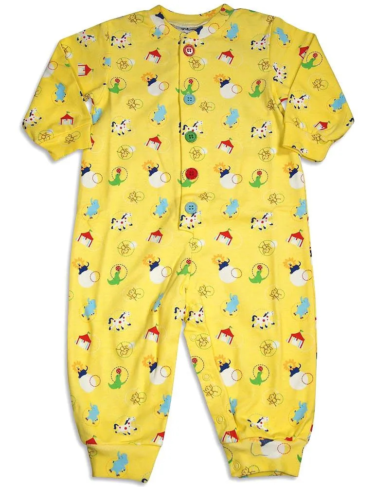 New Potatoes - Baby Boys Long Sleeve Cotton Coverall - 4 Fun Patterns - 30 Day Guarantee