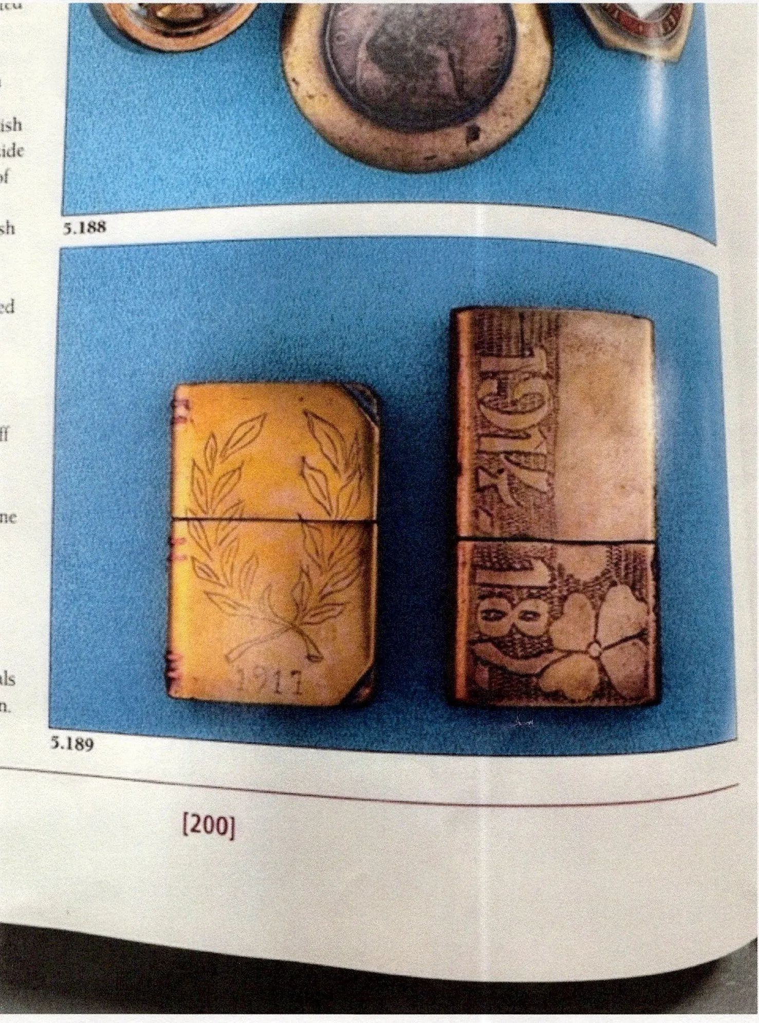 Original French WWI Trench Art “Windproof” Lighter Made From Brass As Featured In The Book “Trench Art, An Illustrated History” by Jane Kimball on Page 200