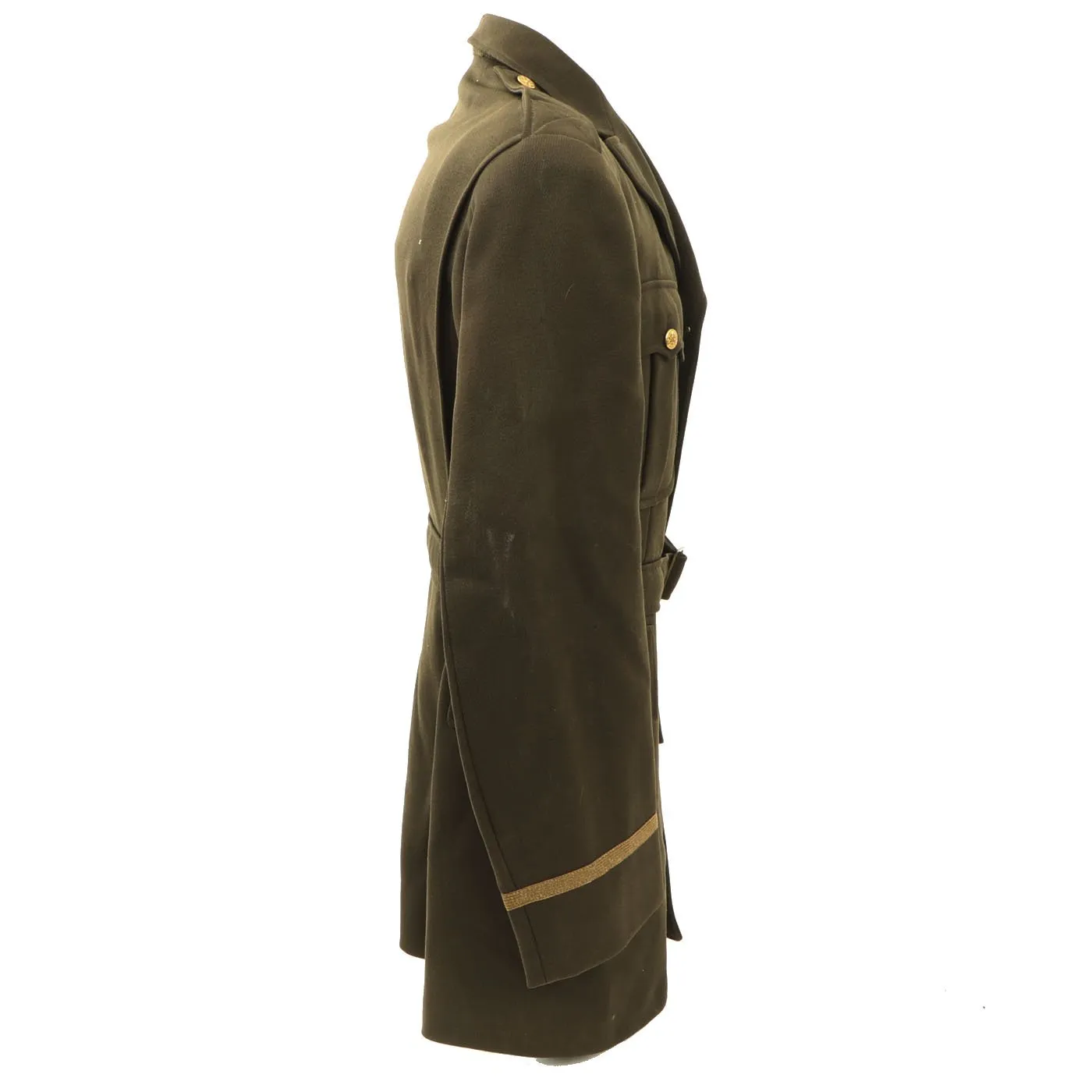 Original U.S. WWII 760th Tank Battalion Officer B-3 Sheepskin Jacket, Ike Jacket and Class A Service Coat