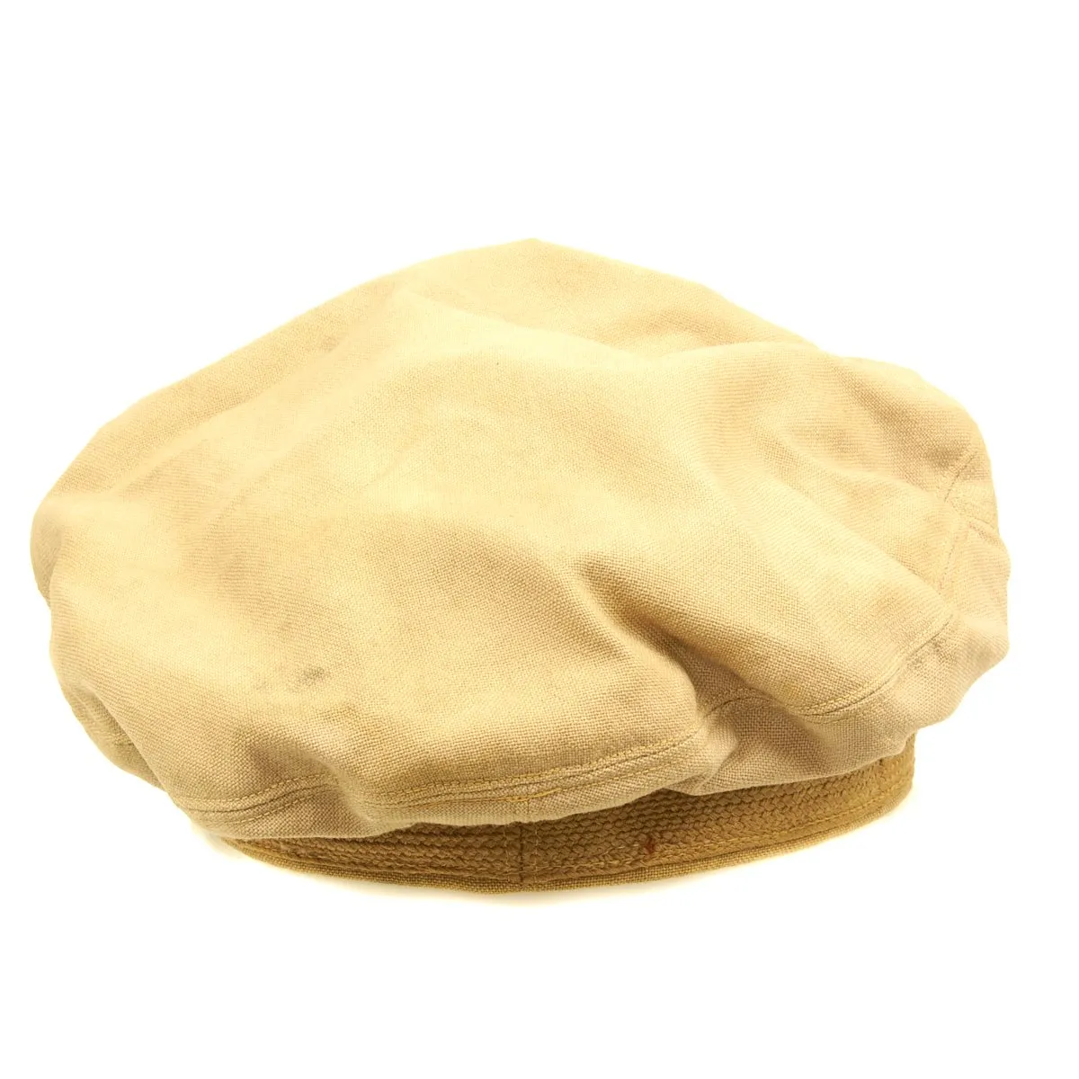 Original U.S. WWII USAAF Officer Khaki Crush Cap By Bancroft - Size 7 1/4