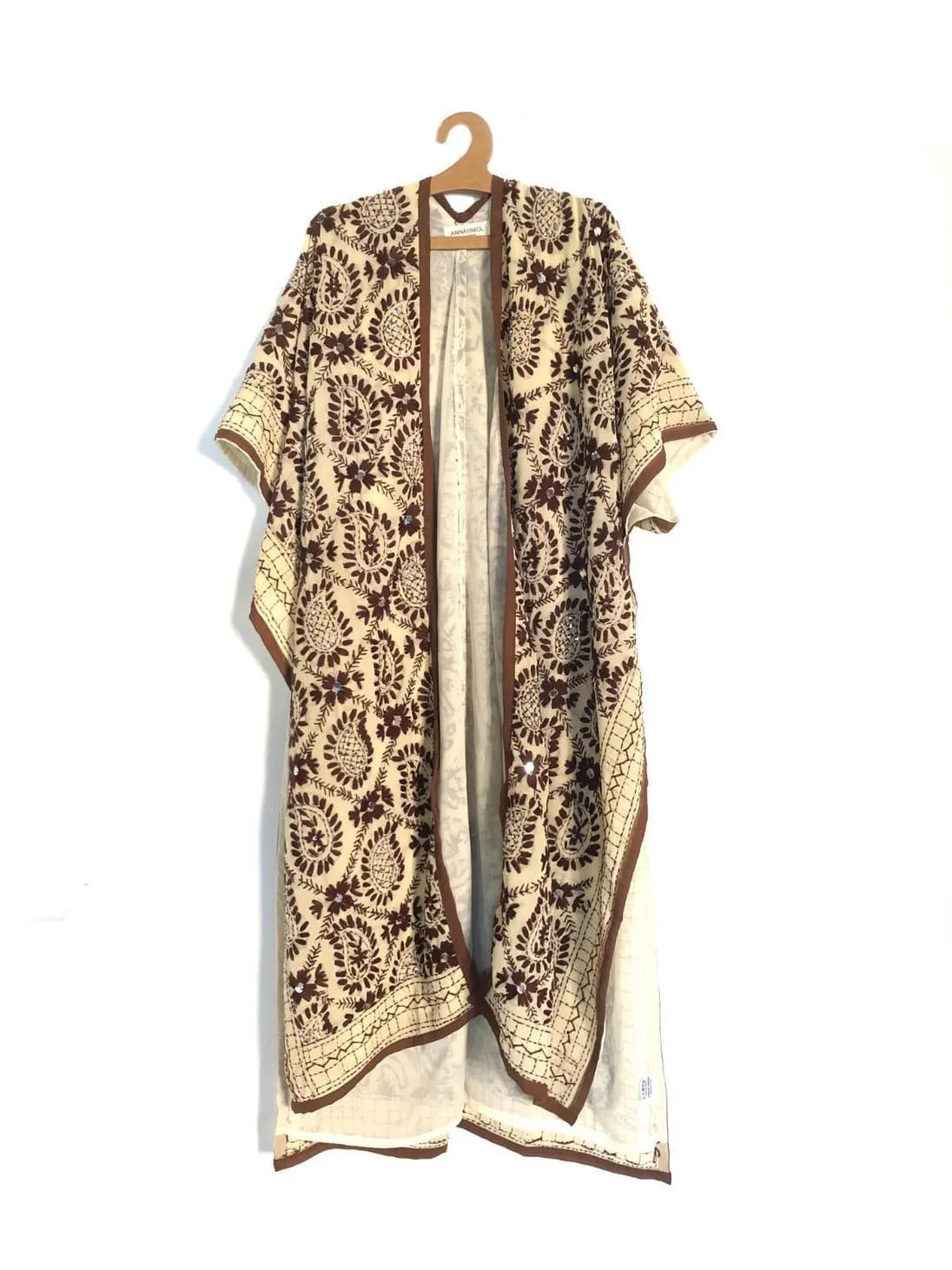 Phulkari Embroidered Shawl Robe