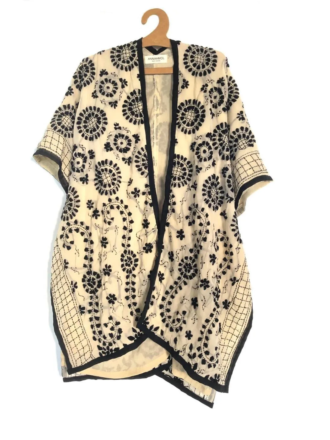 Phulkari Embroidered Shawl Robe