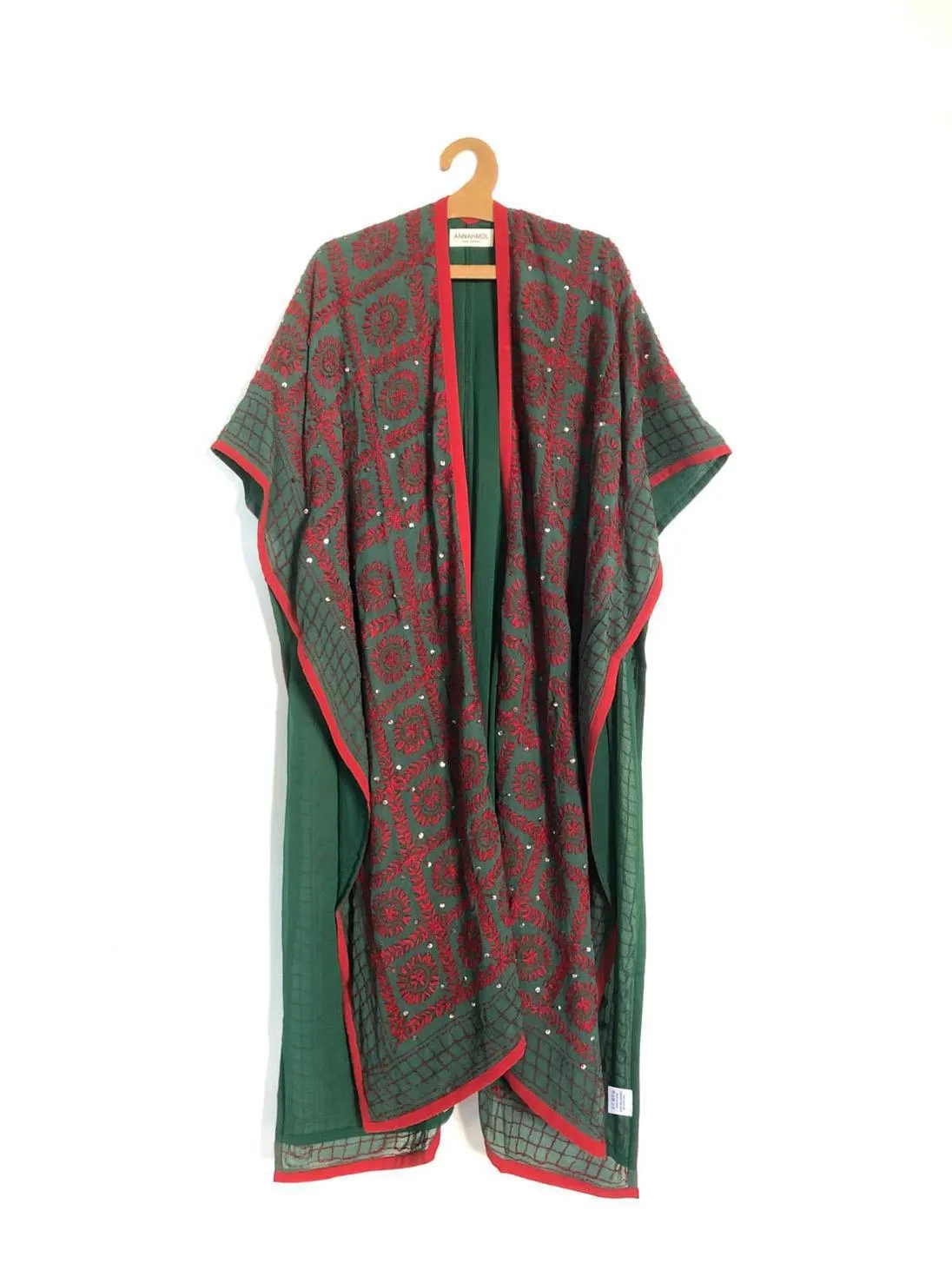 Phulkari Embroidered Shawl Robe