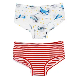 Planes Flying on Cloud 9 Girls Underwear Set of 2