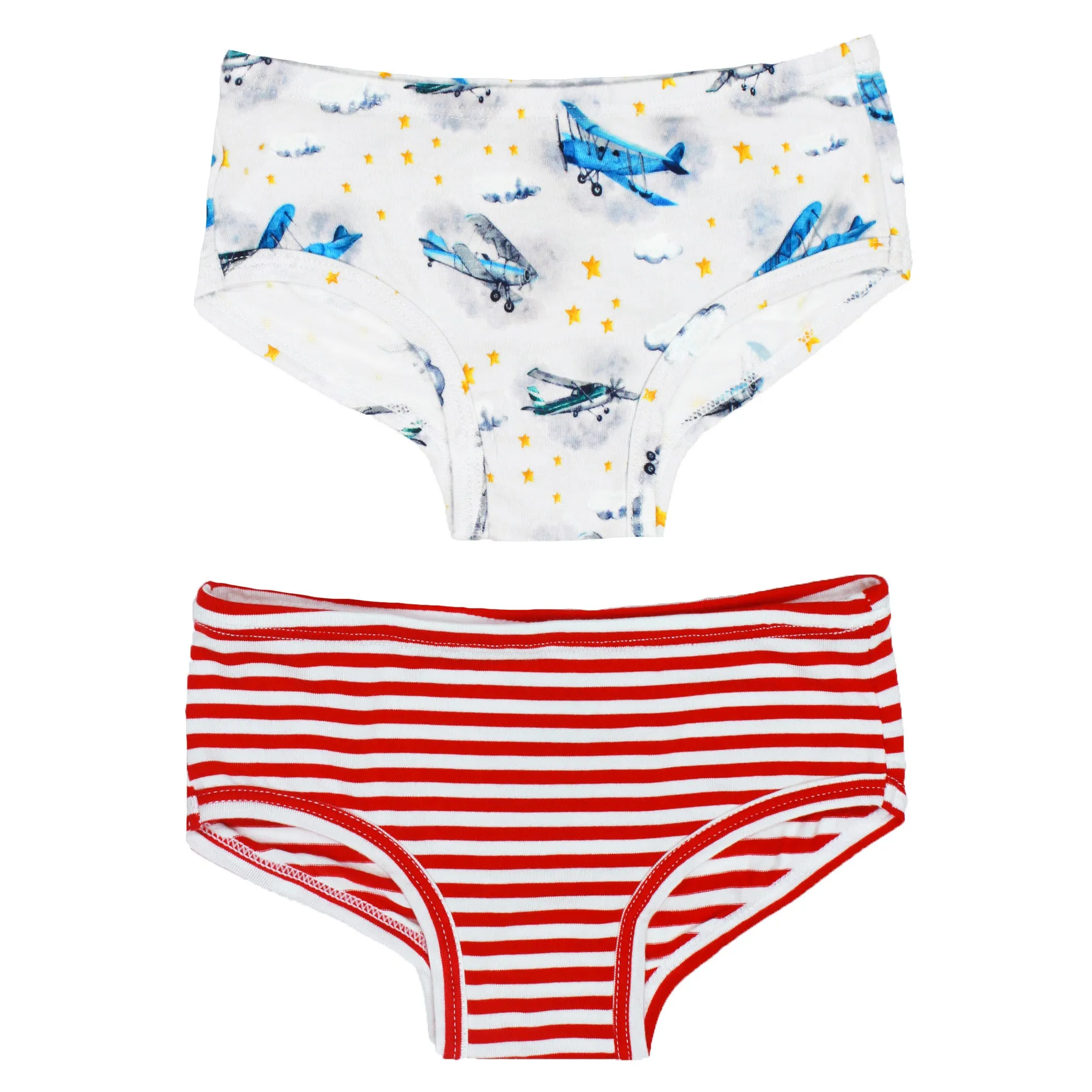 Planes Flying on Cloud 9 Girls Underwear Set of 2