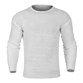 Pologize™ Casual Plain Color O-Neck Knitted Sweatshirt