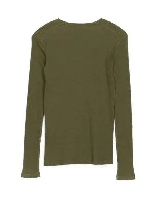 Rag & Bone - Lilies Henley in Dark Olive