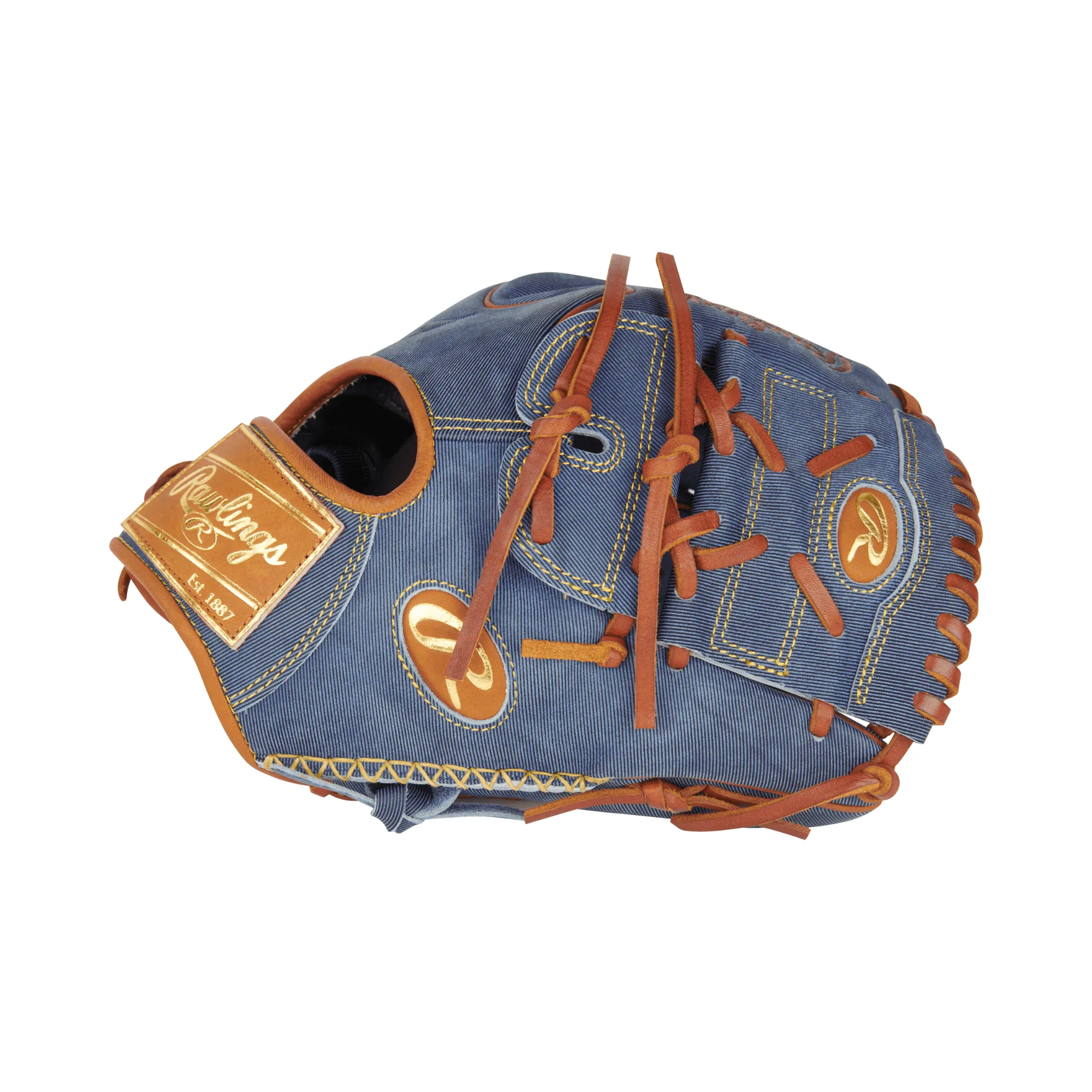 Rawlings Heart of the Hide Pro Label Denim Edition Pitcher Glove 11.75" RHT