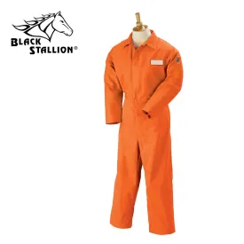 Revco FO9-32CA/PT 9 oz. Orange FR Cotton Coveralls w/ Snap Closure - 32" Inseam (1 Coverall)