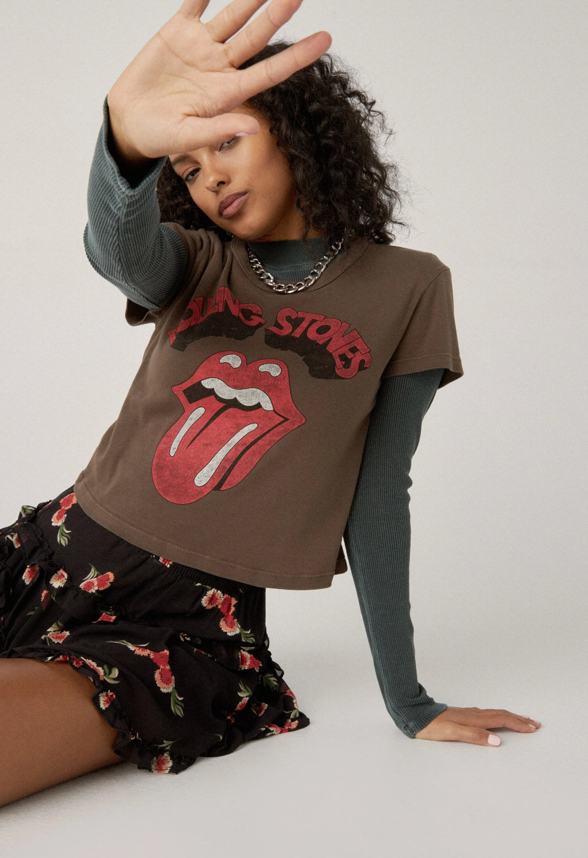 ROLLING STONES TONGUE SHRUNKEN TEE