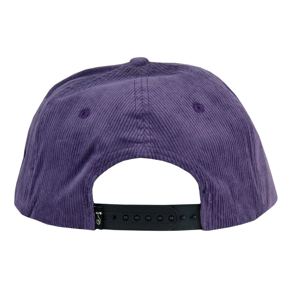 Royal Roots Purple Corduroy Snapback Hat