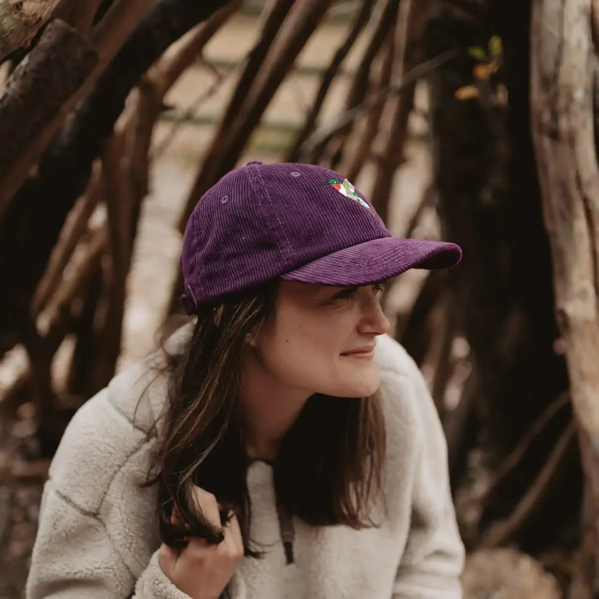 Ruby-throated Hummingbird Corduroy Hat