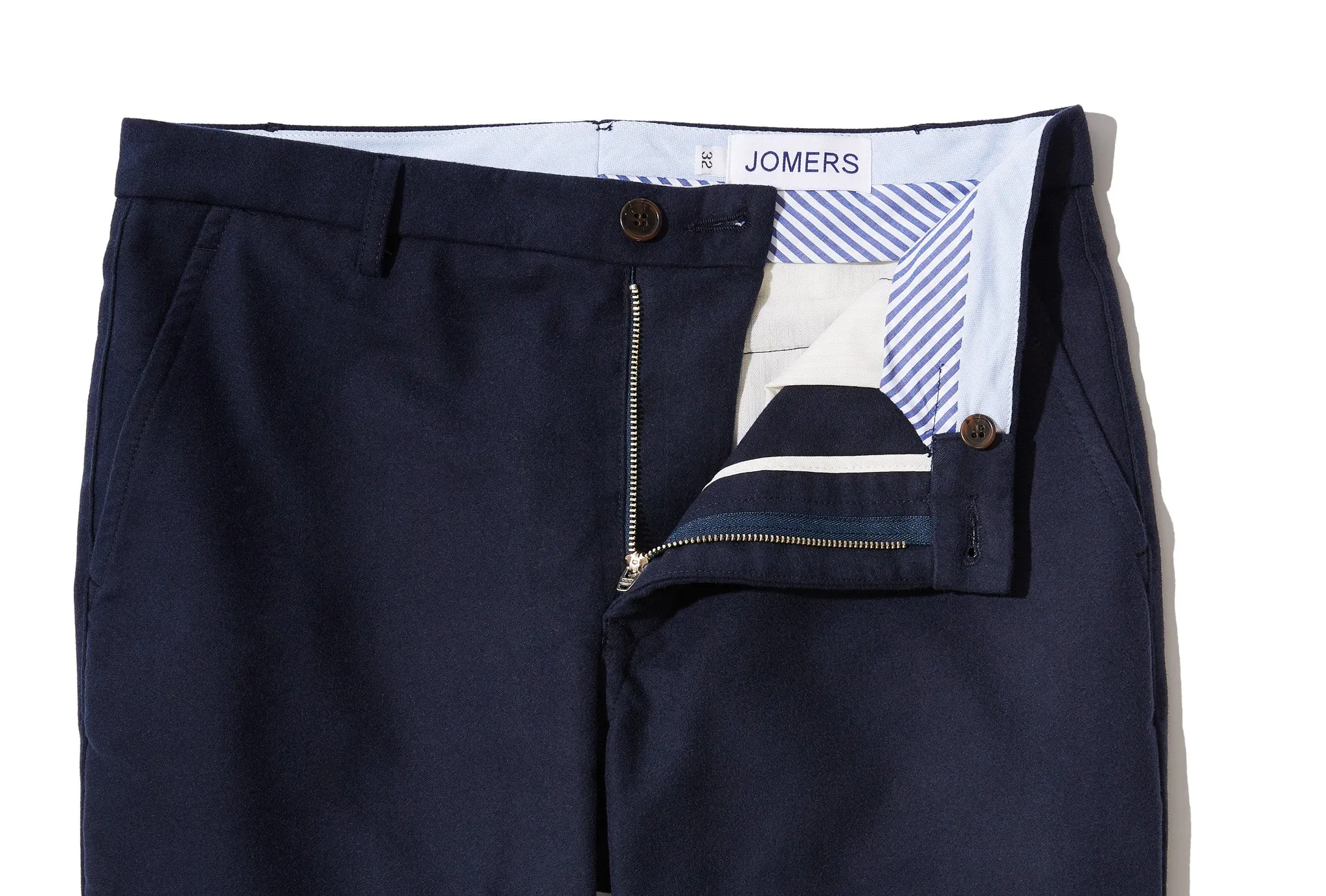 Seward (Slim) - Navy Moleskin Chino