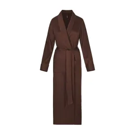 SILK SLEEP ROBE | COCOA