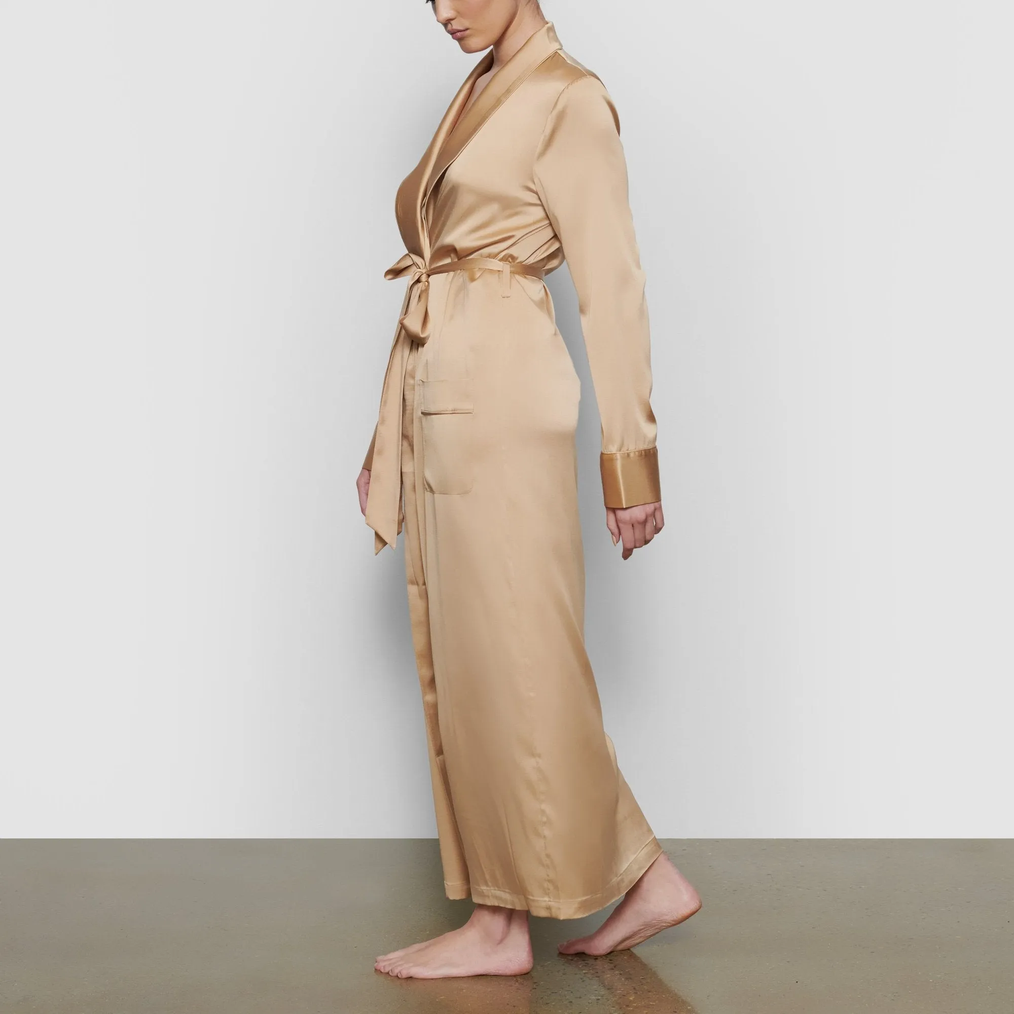 SILK SLEEP ROBE | HONEY