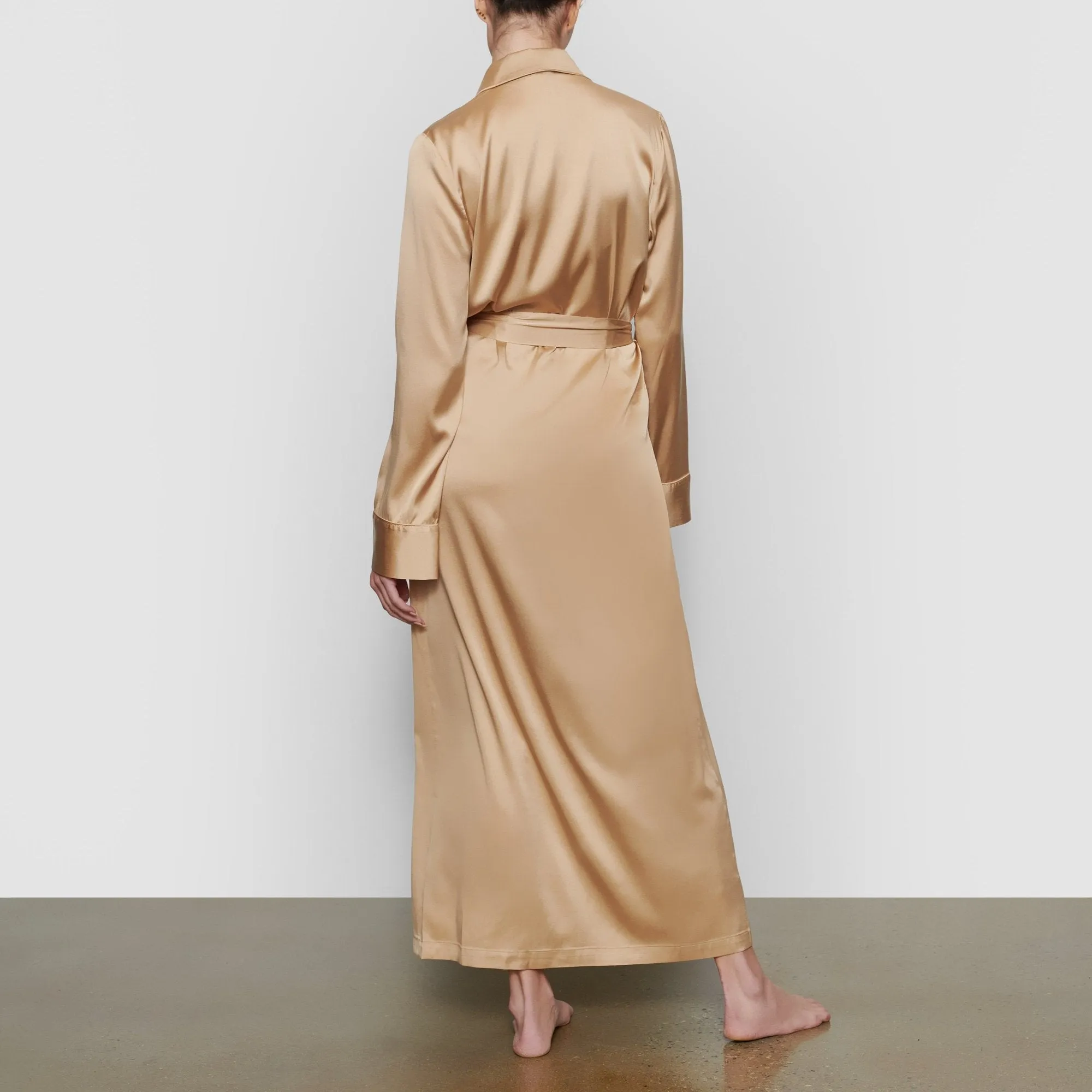 SILK SLEEP ROBE | HONEY