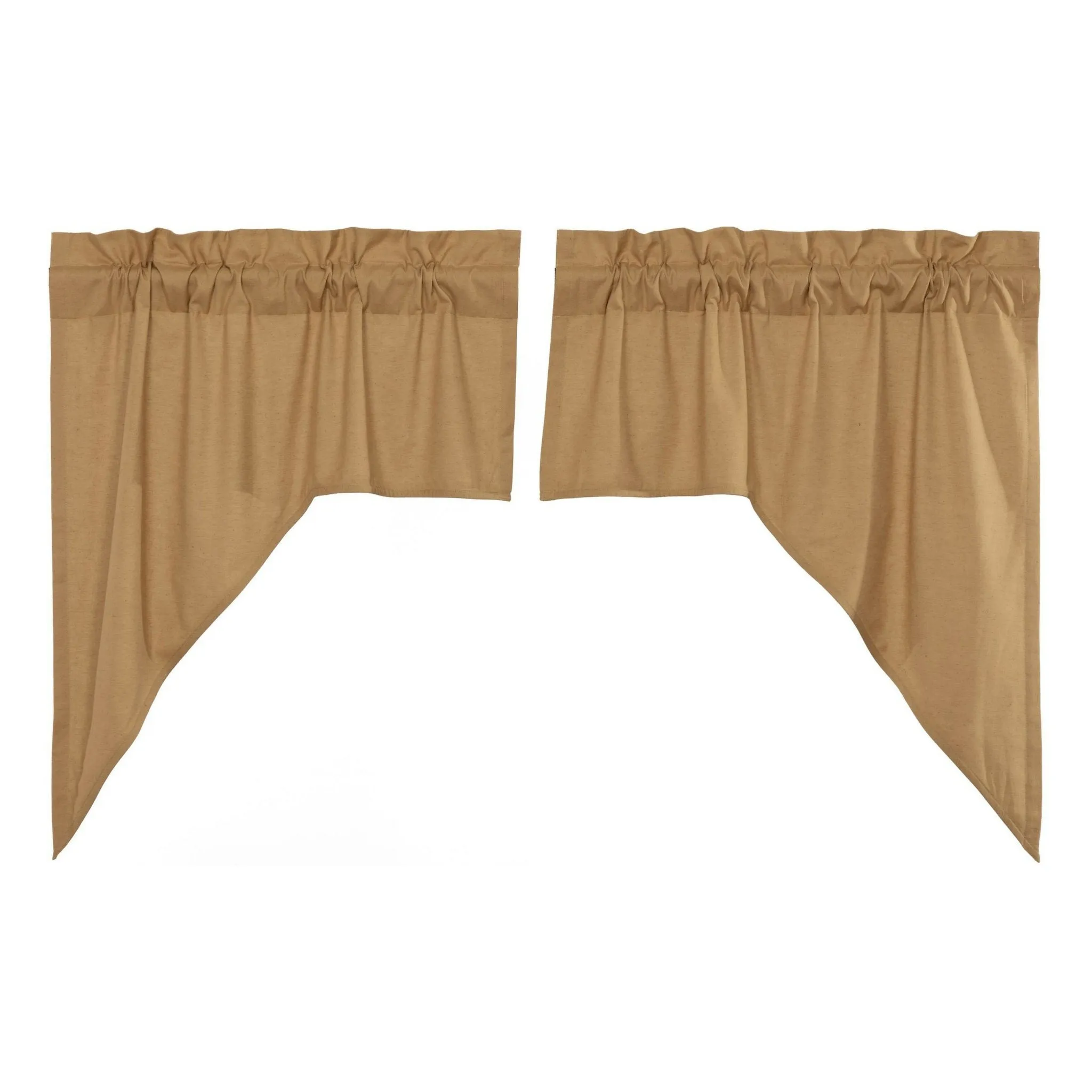 Simple Life Flax Khaki Swag Curtains