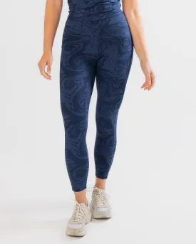 Skin High Waisted Vinyasa 7/8 Leggings - Twilight Swirl