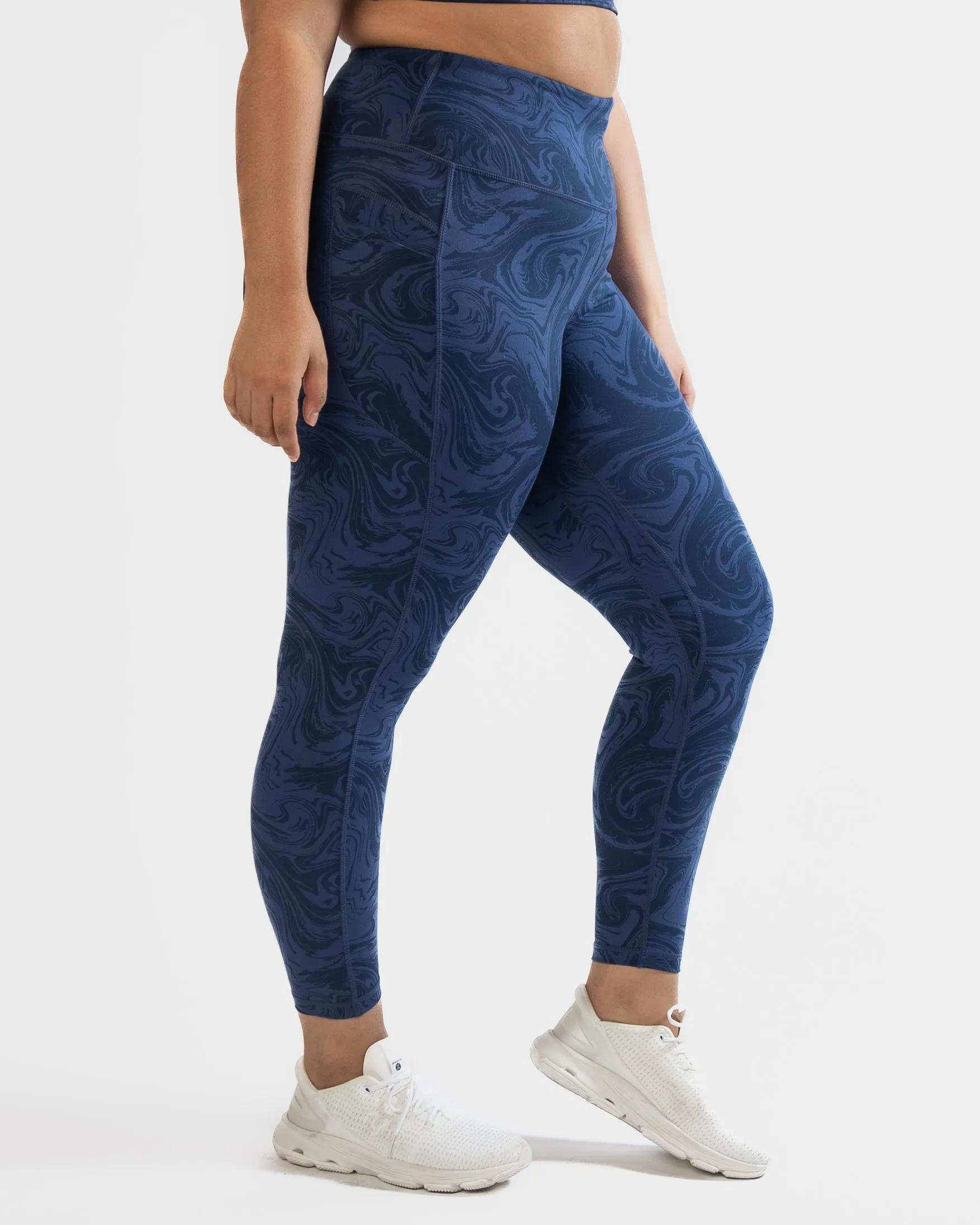 Skin High Waisted Vinyasa 7/8 Leggings - Twilight Swirl