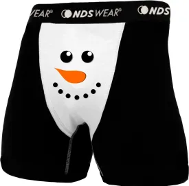 Snowman Face Christmas Mens Boxer Brief Underwear