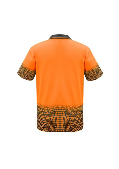 Syzmik Mens Hi Vis Tracks Short Sleeve Polo (ZH300)