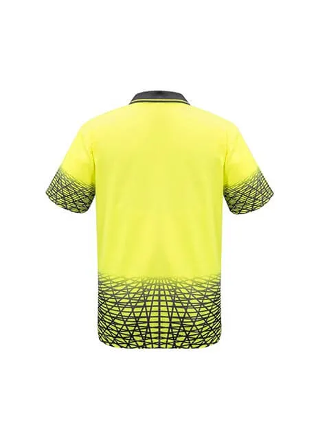 Syzmik Mens Hi Vis Tracks Short Sleeve Polo (ZH300)