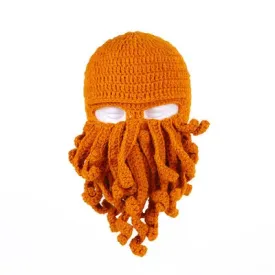 TEEK - Handmade Tentacle Crochet Bearded Beanie