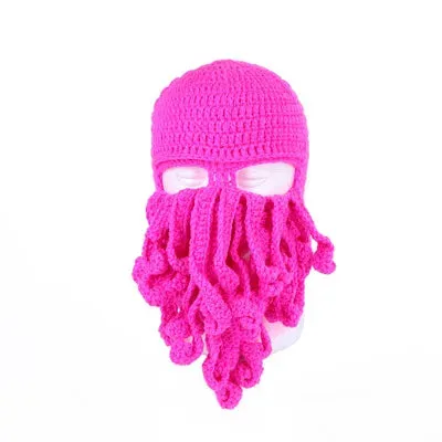 TEEK - Handmade Tentacle Crochet Bearded Beanie