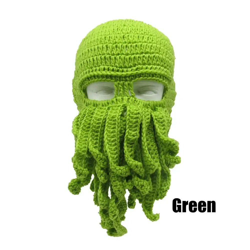 TEEK - Handmade Tentacle Crochet Bearded Beanie