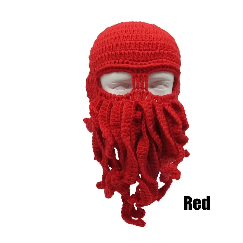 TEEK - Handmade Tentacle Crochet Bearded Beanie