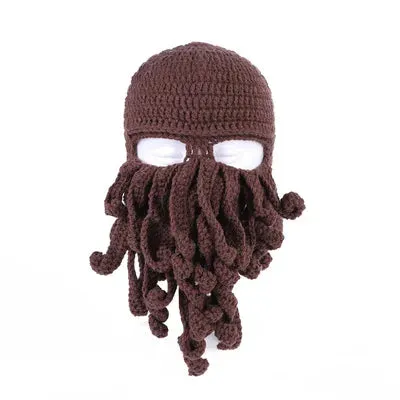 TEEK - Handmade Tentacle Crochet Bearded Beanie