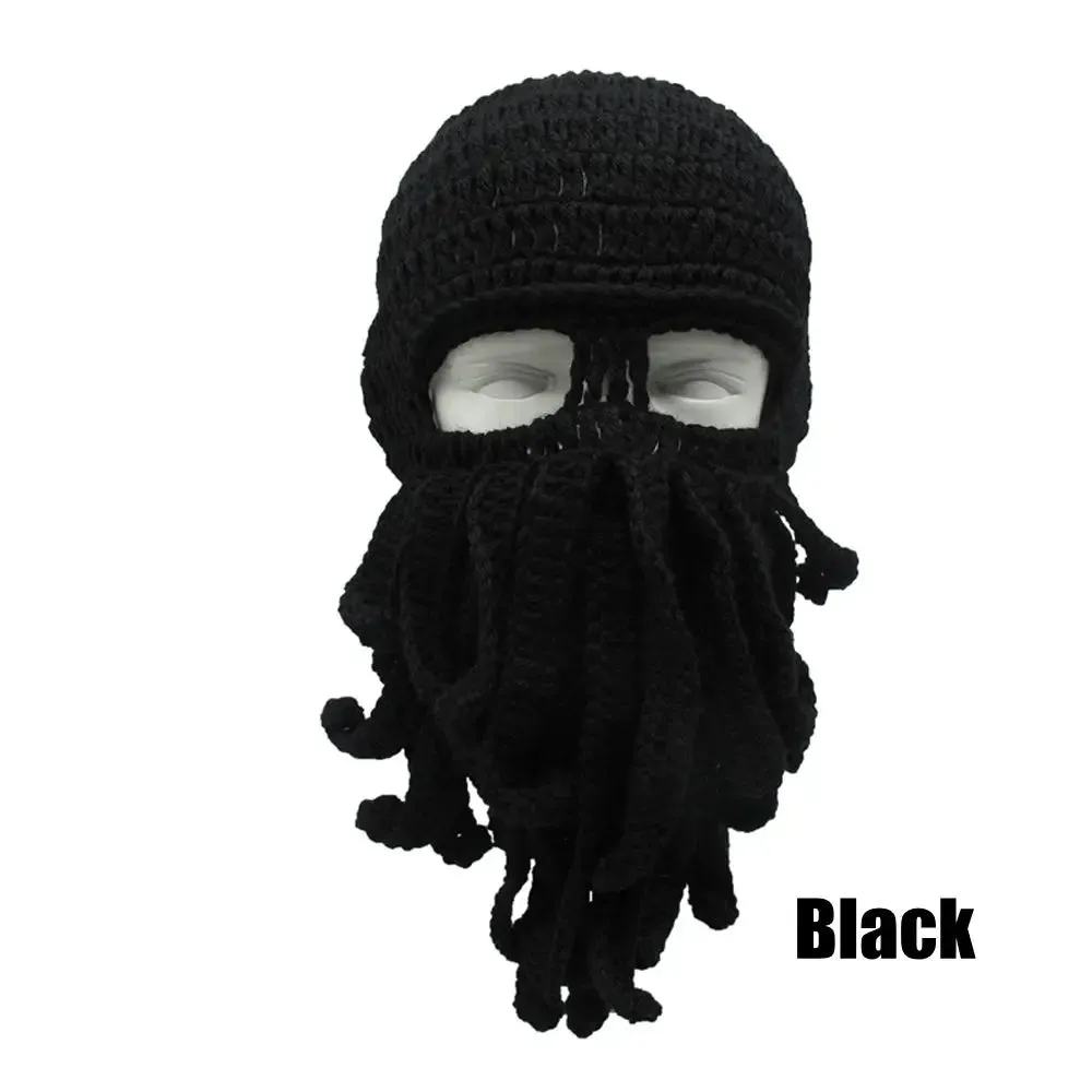 TEEK - Handmade Tentacle Crochet Bearded Beanie