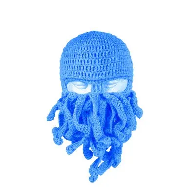 TEEK - Handmade Tentacle Crochet Bearded Beanie