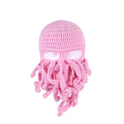 TEEK - Handmade Tentacle Crochet Bearded Beanie