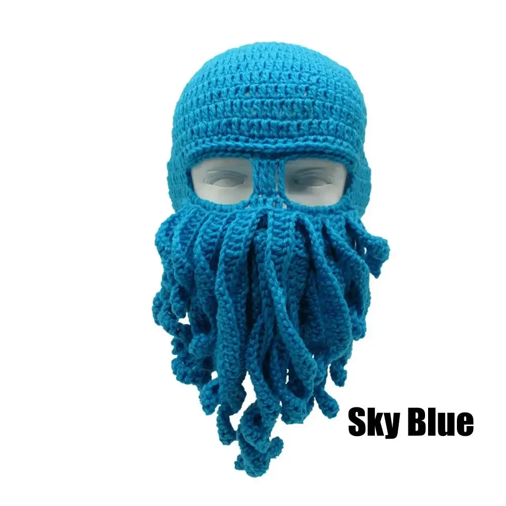 TEEK - Handmade Tentacle Crochet Bearded Beanie