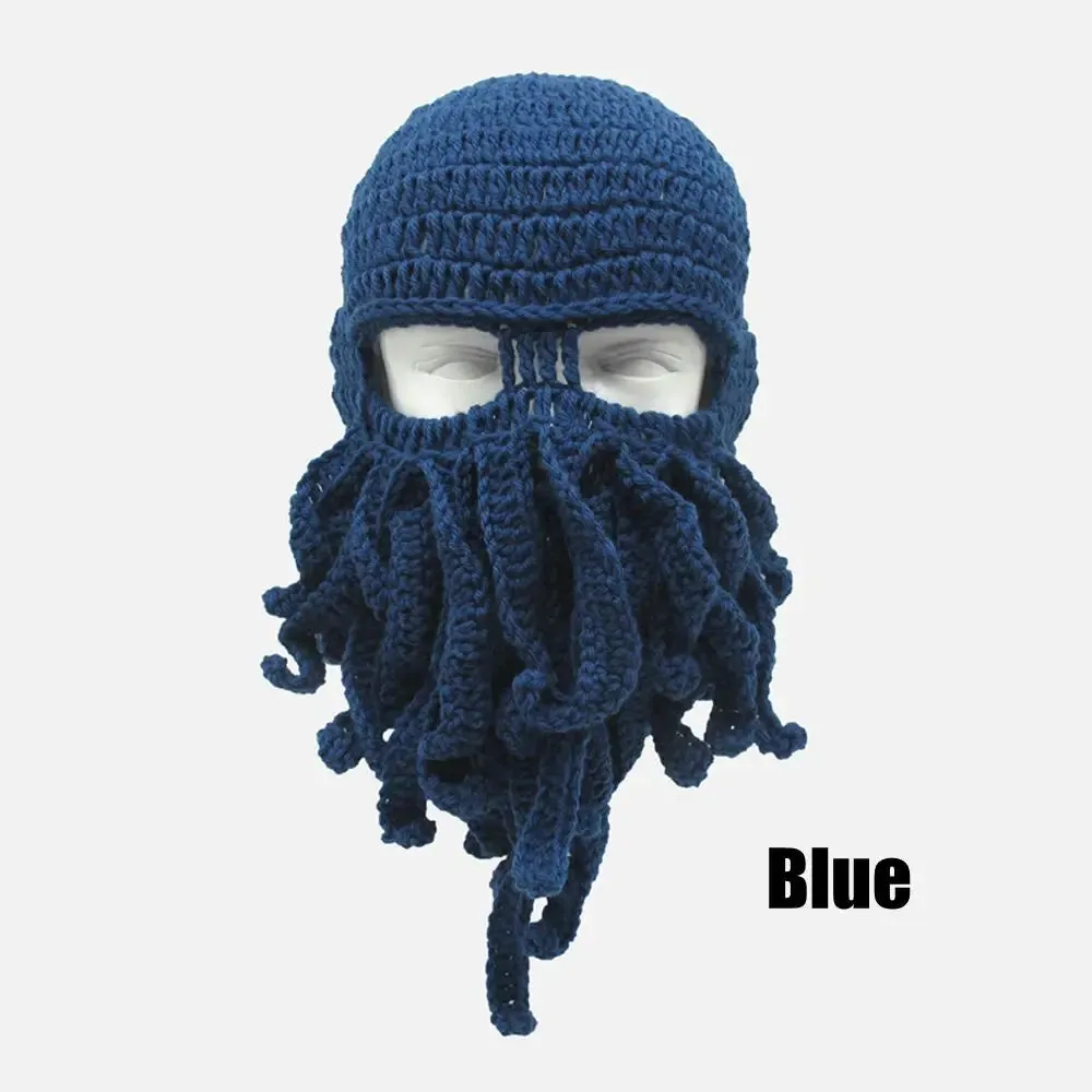 TEEK - Handmade Tentacle Crochet Bearded Beanie