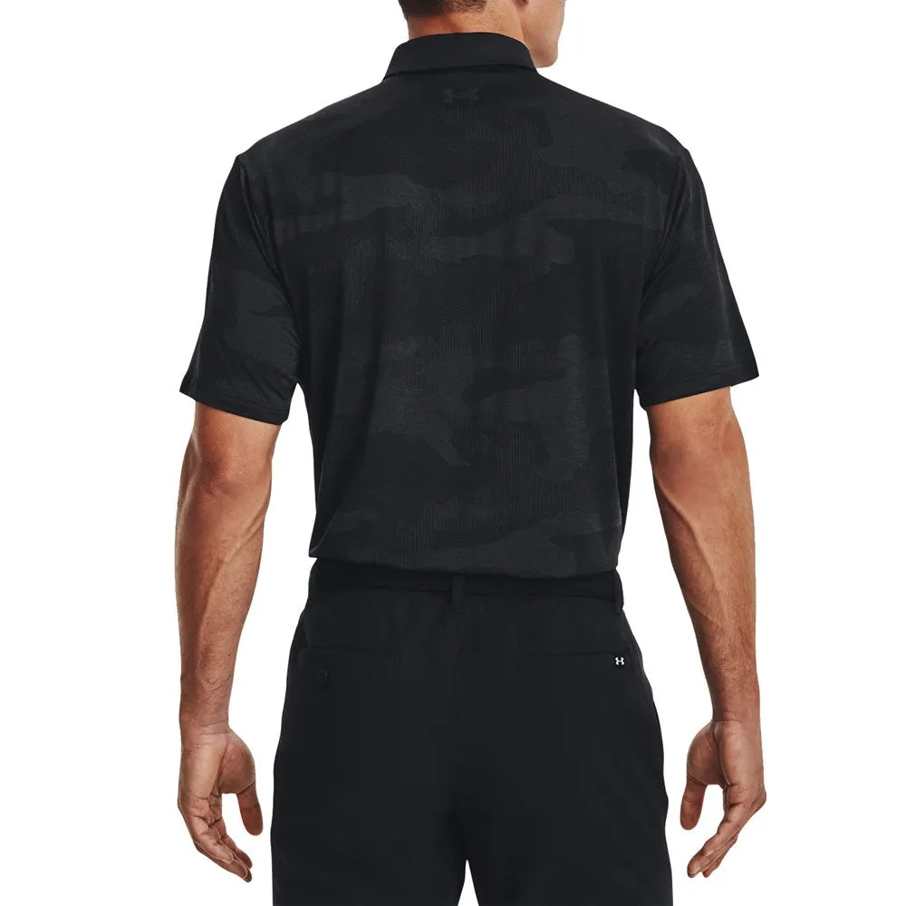 Under Armour Playoff 2.0 Jacquard Golf Polo Shirt - Black