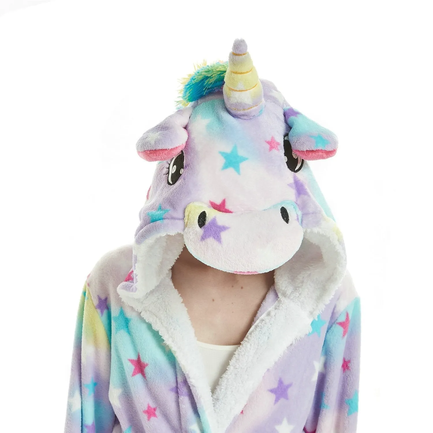 Unicorn Kigurumi Robes Adult Animal Pajamas Softest Bath Robe