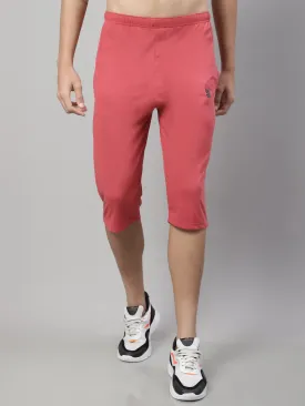 Vimal Jonney Pink Regular fit Cotton Capri for Men