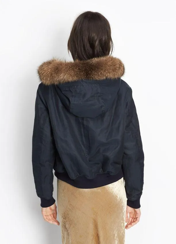 Vince - Fur Trimmed Bomber